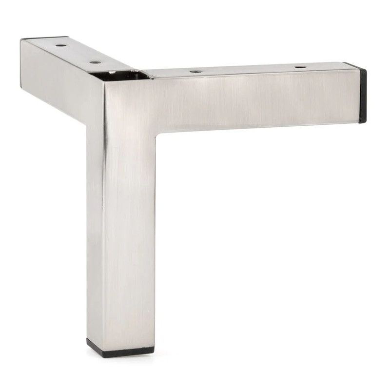 5-29/32" (150 mm) Contemporary Furniture Leg Brushed Nickel